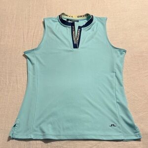 J.Lindeberg Women's Aqua Sleeveless Tank Top